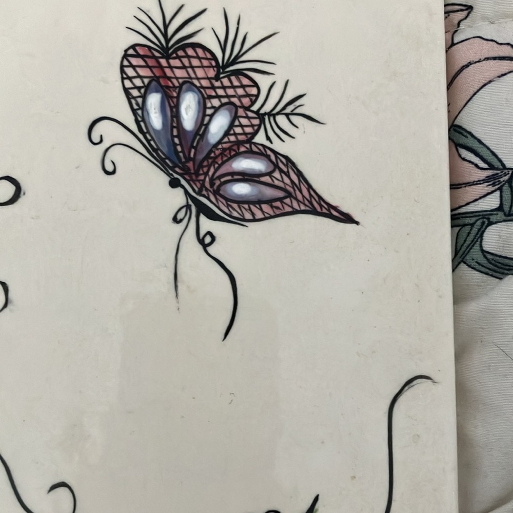 Painted tile - Picture 6 of 8